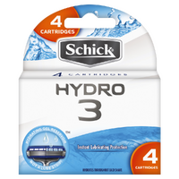 Schick Hydro 3 Refill 4 Pack