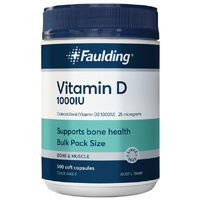 Faulding Remedies Vitamin D 1000IU | 500 Soft Gel Capsules