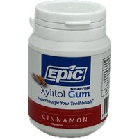 EPIC Xylitol Dental Gum Cinnamon 50pc Tub