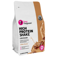 Tony Ferguson Shake High Protein 840g Coffee [Bulk Buy 4 Units]