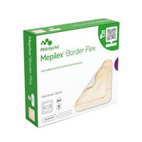 Molnlycke Mepilex Border Flex Self-adhe Silicone Foam Dressing 7.5x7.5cm 10 Pack