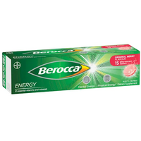 Berocca Energy Berry Flavour 15 Effervescent Tablets