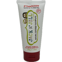 Jack N' Jill Natural Toothpaste with Calendula (Fluoride Free) Strawberry (Mega Berry Size) 200g