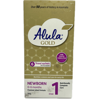 Alula S-26 Gold Stage 1 Newborn Infant Formula Stickpack 6 x 17g