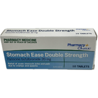 Pharmacy Choice Stomach Ease Double Strength 20mg 10 Tablets