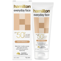 Hamilton Sunscreen SPF50+ Everyday Face Lotion 75g