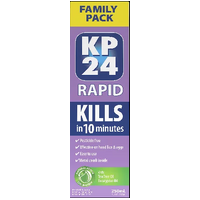 KP24 Head Lice Rapid 250ml With Comb