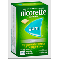 Nicorette Gum Classic 2mg 75 pack