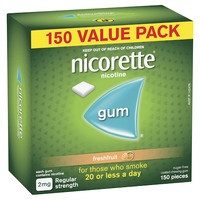 Nicorette Gum Fresh Fruit 2mg 150 Pieces