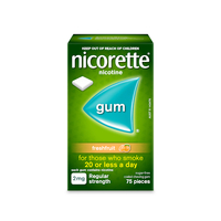 Nicorette Gum Fresh Fruit 2mg 75 Pieces