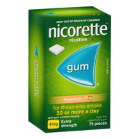 Nicorette Gum Fresh Fruit 4mg 75 pack