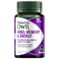 Nature's Own Mind Memory & Energy 50 Tablets