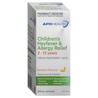 Apohealth Children's Hayfever & Allergy Relief Syrup 200mL Bottle