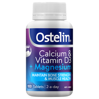 Ostelin Calcium & Vitamin D3 + Magnesium 100 Tablets 