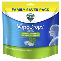 Vicks VapoDrops Original Menthol 70 Lozenges