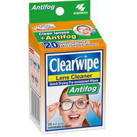 Clearwipe Lens Cleaner Antifog 20 Soft Wipes