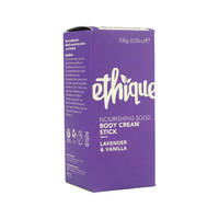 Ethique Body Cream Stick Nourishing Solid Lavender & Vanilla 100g