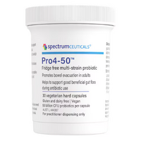 Spectrumceuticals Pro4-50 (Fridge Free Multi-Strain Probiotic) 30 Vegetarian Capsules 