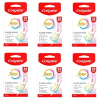 Colgate Total Floss Pick 35 Pack [Bulk Buy 6 Units]