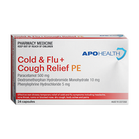 APH Cold & Flu + Cough Relief PE 24 Capsules