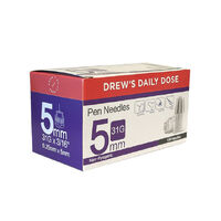 Drew's Daily Dose Pen Needles 31G x 5mm (100 Needles)