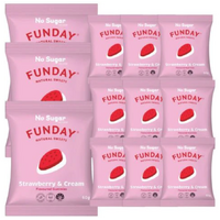 Funday Strawberry & Cream Gummies 50g x12