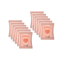 Funday Sour Peach Hearts 50g x12