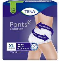 Tena Pants Plus Night Extra Large 10 Pack [2 Bulk Buy]