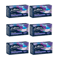 Libra Pads Ultra Thin Goodnight Long & Wide 6x6