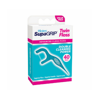 Piksters SupaGRIP Floss Picks Twin 40Pack