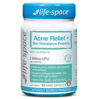 Life-Space Acne Relief + Skin Rebalance 30 Capsules