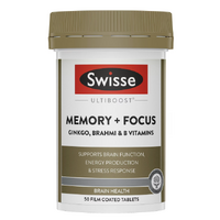 Swisse Ultiboost Memory + Focus 50 Tablets