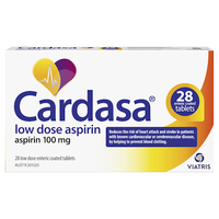 Cardasa Aspirin 100mg 28 Tablets