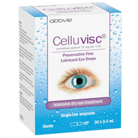 Celluvisc Lubricant Eye Drops 30 x 0.4 mL