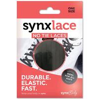 Synxlace No Tie Shoelaces Black