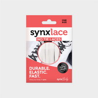 Synxlace No Tie Shoelaces White