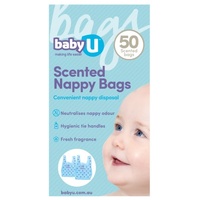 Baby U Scented Nappy Bags 50 Pack