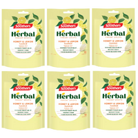 Nestle Soothers Honey & Lemon Herbal Throat Drops 18 Lozengers [Bulk Buy 6 Units] 