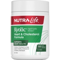 Nutra-Life Kyolic Aged Garlic Extract Heart & Cholesterol Formula 120 Capsules