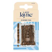 Lady Jayne Bobby Pins Brown 25 Pack
