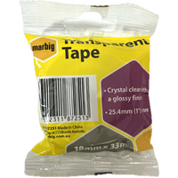 Margib Transparent Tape 18MMX33M (Crystal Clear with a glossy finish)