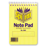 Notebook Spirax 560 (112 x 77mm) Pocket - Top Opening - 96pages