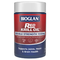 Bioglan Red Krill Oil Double Strength 1000MG 30 Soft Capsules