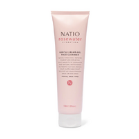 Natio Rosewater Hydration Gentle Cream Gel Face Cleanser 100ml 