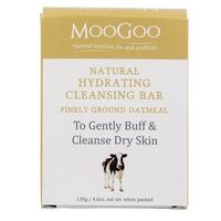 Moogoo Natural Hydrating Cleansing Bar Finely Ground Oatmeal 130g  