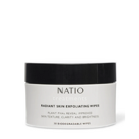 Natio Radiant Skin Exfoliating Wipes 30 Wipes