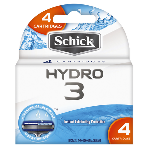 Schick Hydro 3 Refill 4 Pack