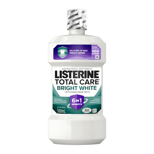 Listerine Bright White Mouthwash 500ml