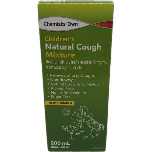 Chemist's Own Childrens Natural Cough Mixture Strawberry 200ML