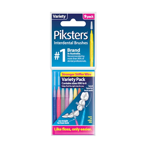 Piksters Interdental Brushes Variety 9Pack